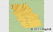 Savanna Style Map of Prahova, single color outside