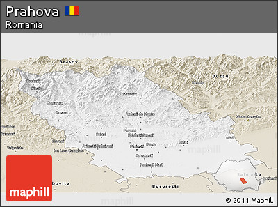 Classic Style Panoramic Map of Prahova