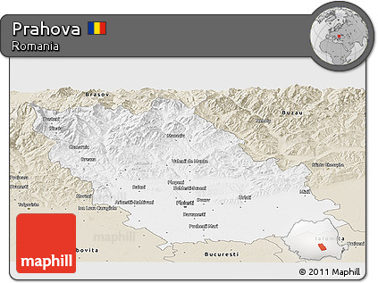 Classic Style Panoramic Map of Prahova