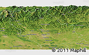 Satellite Panoramic Map of Prahova