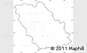 Blank Simple Map of Prahova, cropped outside, no labels