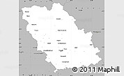 Gray Simple Map of Prahova