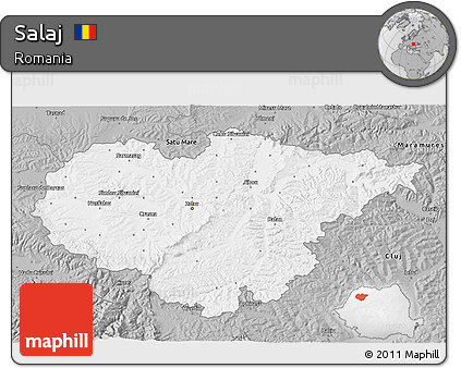 Gray 3D Map of Salaj