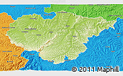 Physical 3D Map of Salaj, political outside