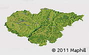 Satellite 3D Map of Salaj, cropped outside