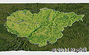 Satellite 3D Map of Salaj, darken