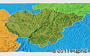 Satellite 3D Map of Salaj, political outside