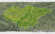 Satellite 3D Map of Salaj, semi-desaturated