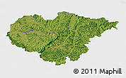 Satellite 3D Map of Salaj, single color outside