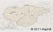 Shaded Relief 3D Map of Salaj, lighten