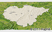 Shaded Relief 3D Map of Salaj, satellite outside