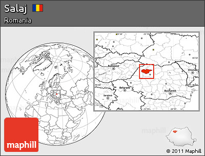 Blank Location Map of Salaj