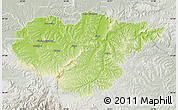 Physical Map of Salaj, lighten, semi-desaturated