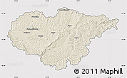 Shaded Relief Map of Salaj, cropped outside