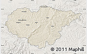 Shaded Relief Map of Salaj, lighten