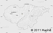 Silver Style Map of Salaj, single color outside