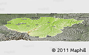 Physical Panoramic Map of Salaj, darken, semi-desaturated