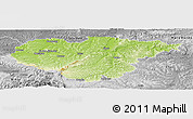 Physical Panoramic Map of Salaj, desaturated