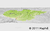 Physical Panoramic Map of Salaj, lighten, desaturated