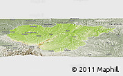 Physical Panoramic Map of Salaj, semi-desaturated