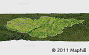 Satellite Panoramic Map of Salaj, darken
