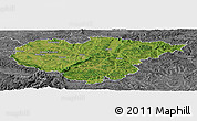 Satellite Panoramic Map of Salaj, desaturated
