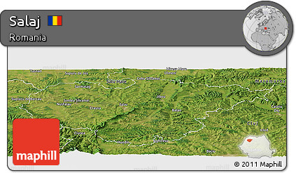 Satellite Panoramic Map of Salaj