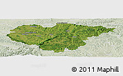 Satellite Panoramic Map of Salaj, lighten