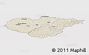 Shaded Relief Panoramic Map of Salaj, cropped outside