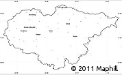 Blank Simple Map of Salaj, cropped outside