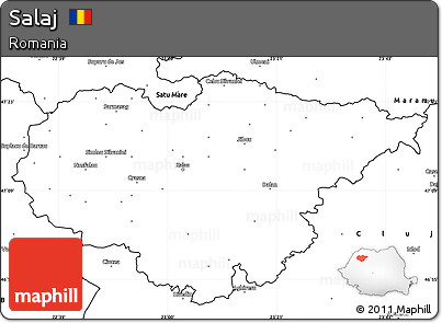 Blank Simple Map of Salaj