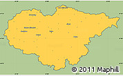 Savanna Style Simple Map of Salaj, cropped outside