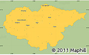 Savanna Style Simple Map of Salaj, single color outside