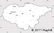 Silver Style Simple Map of Salaj, cropped outside