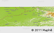 Physical Panoramic Map of Satu Mare