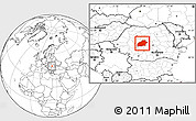 Blank Location Map of Sibiu