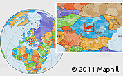 Political Location Map of Sibiu