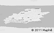 Gray Panoramic Map of Sibiu, single color outside