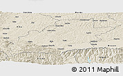 Shaded Relief Panoramic Map of Sibiu