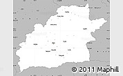 Gray Simple Map of Sibiu