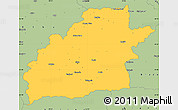 Savanna Style Simple Map of Sibiu