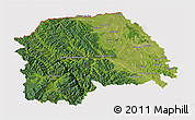 Satellite 3D Map of Suceava, cropped outside