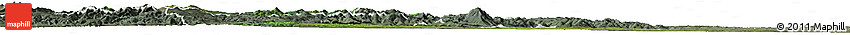 Satellite Horizon Map of Suceava, semi-desaturated