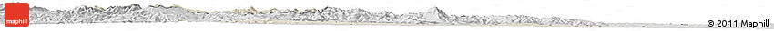 Shaded Relief Horizon Map of Suceava, desaturated