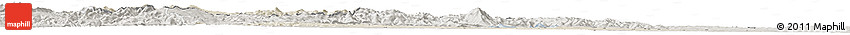 Shaded Relief Horizon Map of Suceava, semi-desaturated