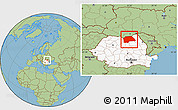 Savanna Style Location Map of Suceava, highlighted country
