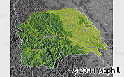 Satellite Map of Suceava, desaturated