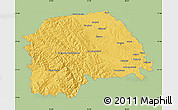Savanna Style Map of Suceava, single color outside