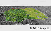 Satellite Panoramic Map of Suceava, desaturated