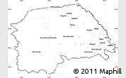 Blank Simple Map of Suceava, cropped outside